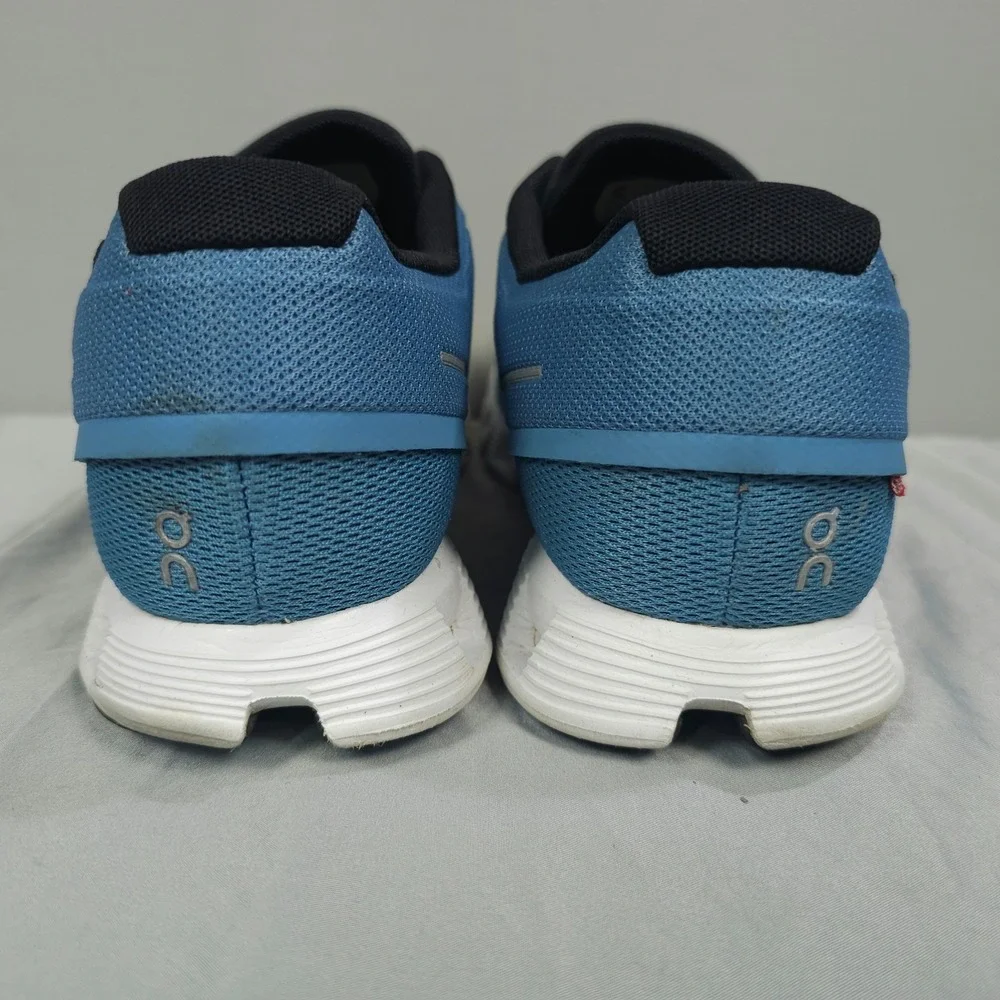 On Running Cloud 5 Shoes Men Size 12 Niagara Blue White Mesh Sneaker